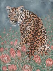 Leopard in the Flowers | Obraz na stenu