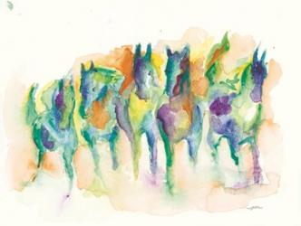 Watercolor Horses | Obraz na stenu