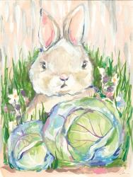 Bunny in the Cabbage Patch | Obraz na stenu
