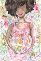 Lady in the Floral Dress | Obraz na stenu