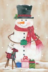 Snowman with Presents | Obraz na stenu