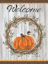 Pumpkin Welcome Wreath | Obraz na stenu