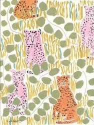 Hello Cheetah - Pink & Orange | Obraz na stenu