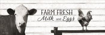 Farm Fresh Milk and Eggs | Obraz na stenu