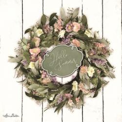Hello Summer Wreath | Obraz na stenu
