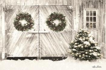 Christmas Barn Doors | Obraz na stenu