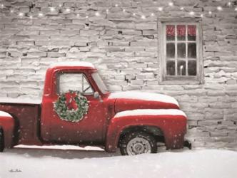 Snowy Christmas Truck | Obraz na stenu