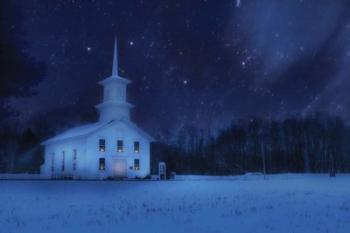 Starry Night Church | Obraz na stenu