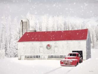 Wyoming Christmas Barn | Obraz na stenu