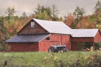 Red Adirondack Barn | Obraz na stenu
