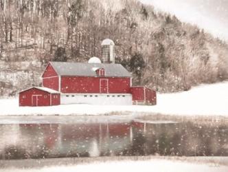 Belleville Snowy Barn | Obraz na stenu