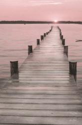 Pink Sunset at the Dock | Obraz na stenu