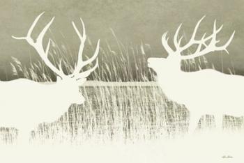 Elk Silhouettes | Obraz na stenu