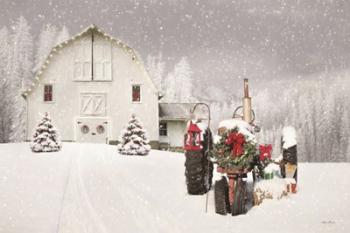 Snowy Country Christmas Wishes | Obraz na stenu