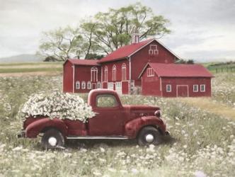 Spring at the Barn | Obraz na stenu