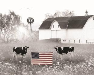 Patriotic Cows | Obraz na stenu