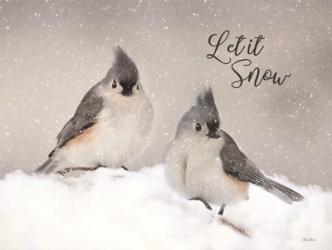 Let It Snow Titmouse Pair | Obraz na stenu