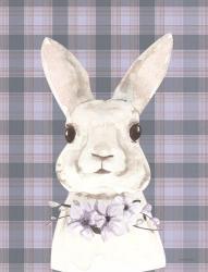 Plaid Bunny Floral | Obraz na stenu