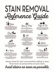 Stain Removal Reference Guide | Obraz na stenu