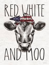 Red, White and Moo | Obraz na stenu