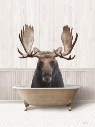 Bath Time Moose | Obraz na stenu