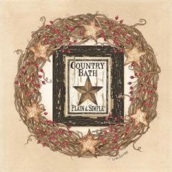 Country Bath Wreath | Obraz na stenu