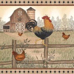 Rustic Farm Rooster | Obraz na stenu