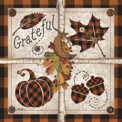 Autumn Four Square Grateful | Obraz na stenu