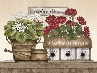 Count Your Blessings Geraniums | Obraz na stenu