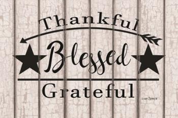Blessed Thankful Grateful | Obraz na stenu