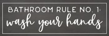 Bathroom Rule No. 1 | Obraz na stenu