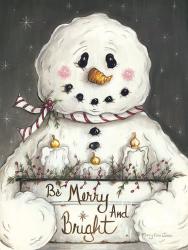Merry and Bright Snowman | Obraz na stenu