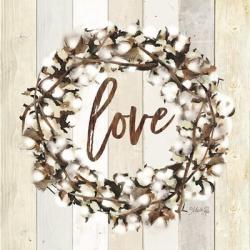 Love Cotton Wreath | Obraz na stenu