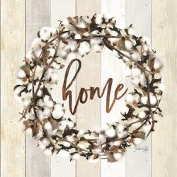 Home Cotton Wreath | Obraz na stenu