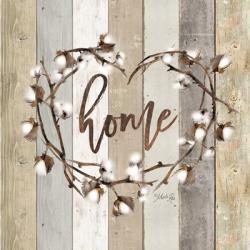 Home Cotton Wreath | Obraz na stenu