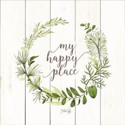 My Happy Place Wreath | Obraz na stenu