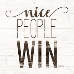 Nice People Win | Obraz na stenu