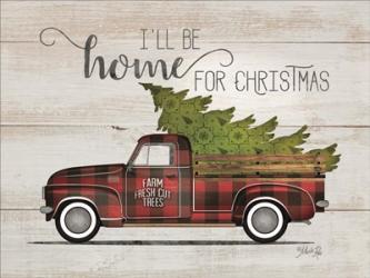 Home for Christmas Vintage Truck | Obraz na stenu