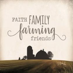 Faith Family Farming Friends | Obraz na stenu
