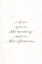 I Love You in the Morning | Obraz na stenu