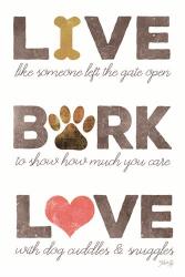 Live, Bark, Love | Obraz na stenu