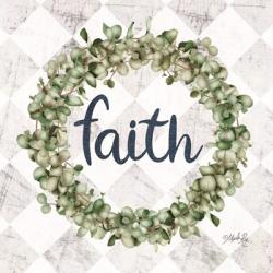 Faith Eucalyptus Wreath | Obraz na stenu