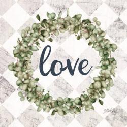 Love Eucalyptus Wreath | Obraz na stenu