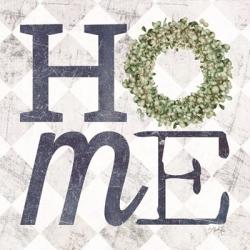 Home with Eucalyptus Wreath III | Obraz na stenu