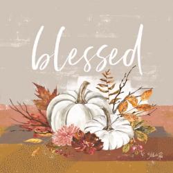 Blessed Pumpkin and Fall Flowers | Obraz na stenu