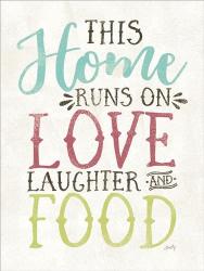 Love, Food and Laughter | Obraz na stenu