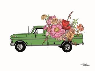 Floral Truck | Obraz na stenu