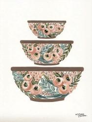 Floral Mixing Bowls | Obraz na stenu