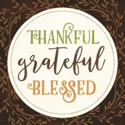 Thankful Grateful Blessed | Obraz na stenu