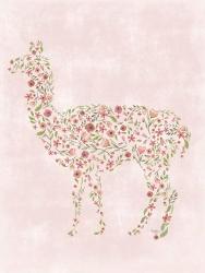 Floral Llama | Obraz na stenu